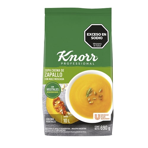 KNORR SOPA CR ZAPALLO x590g C/NUEZ MOSC