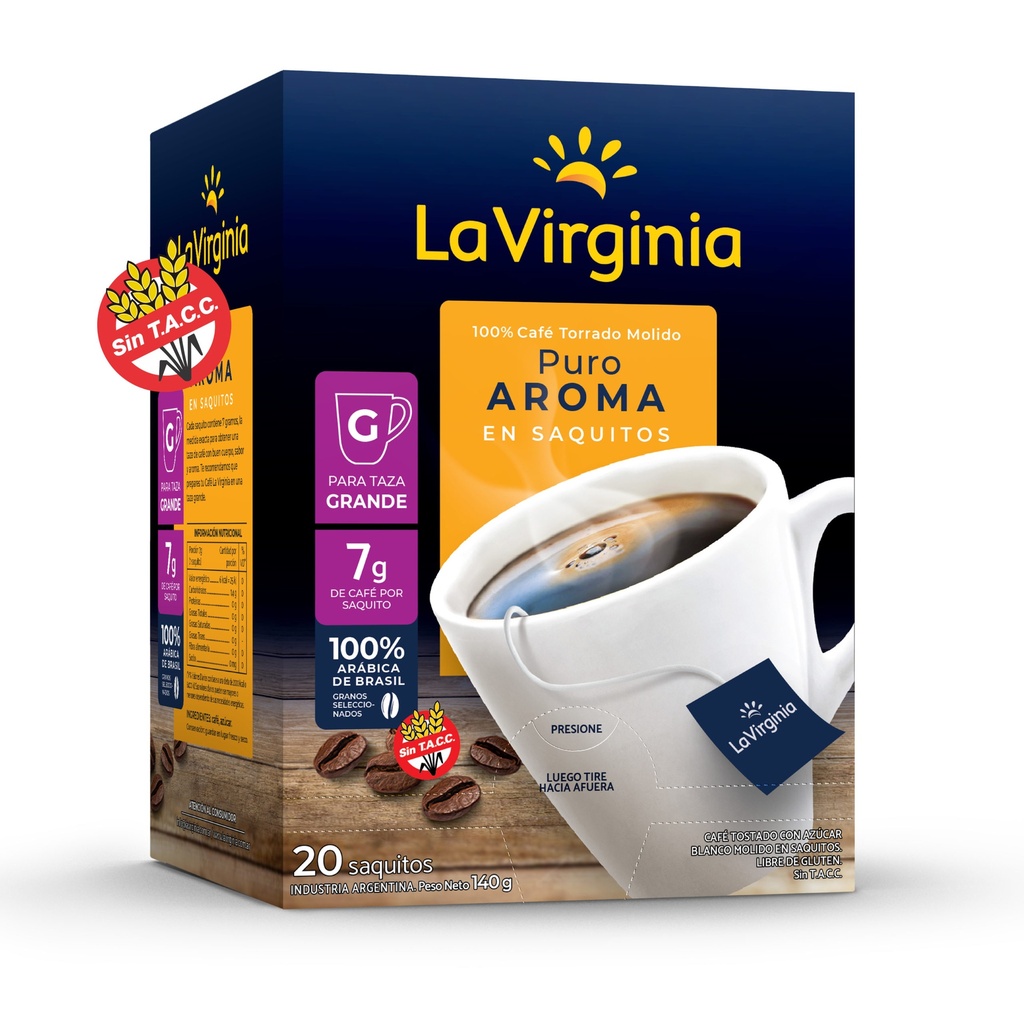 LA VIRGINIA CAFE SAQUITO x7g