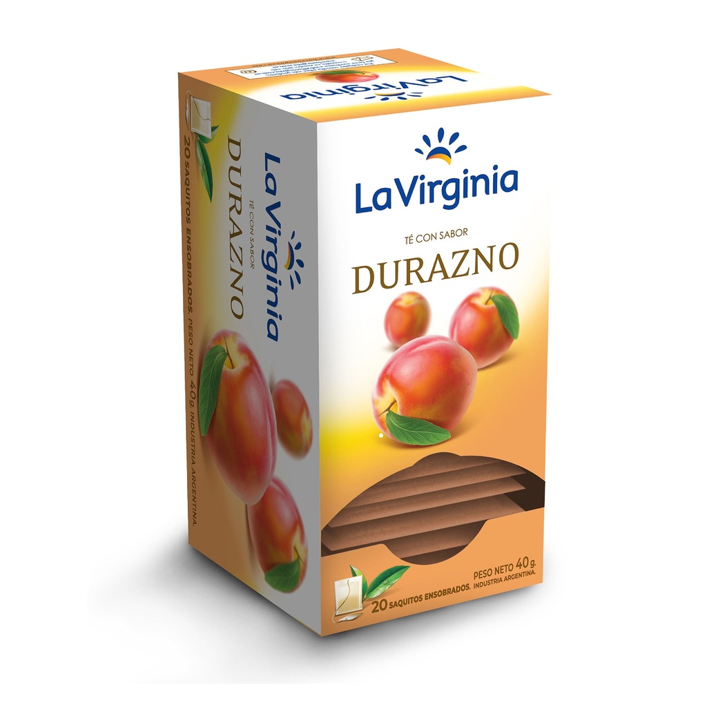 LA VIRGINIA TE SABORIZ x20u DURAZNO