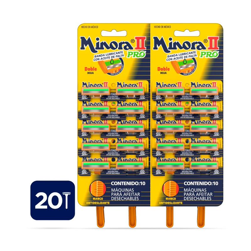 MINORA MAQ AFEITAR ll x1u