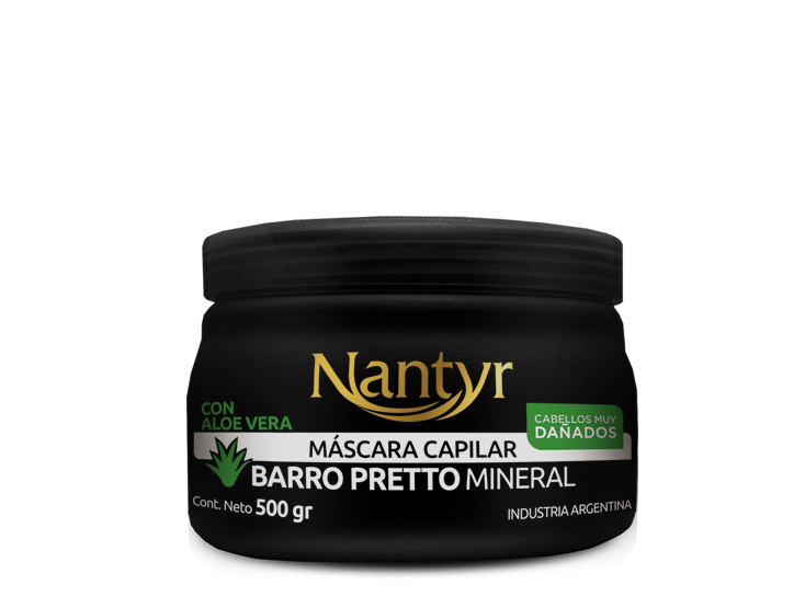 NANTYR TRAT CAP x500ml BARRO PRETO ALOE VERA