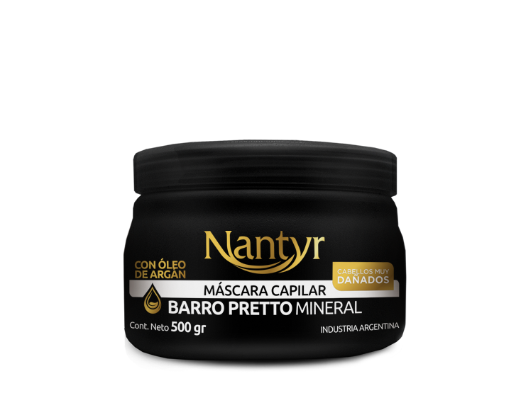 NANTYR TRAT CAP x500ml BARRO PRETO OLEO ARGAN