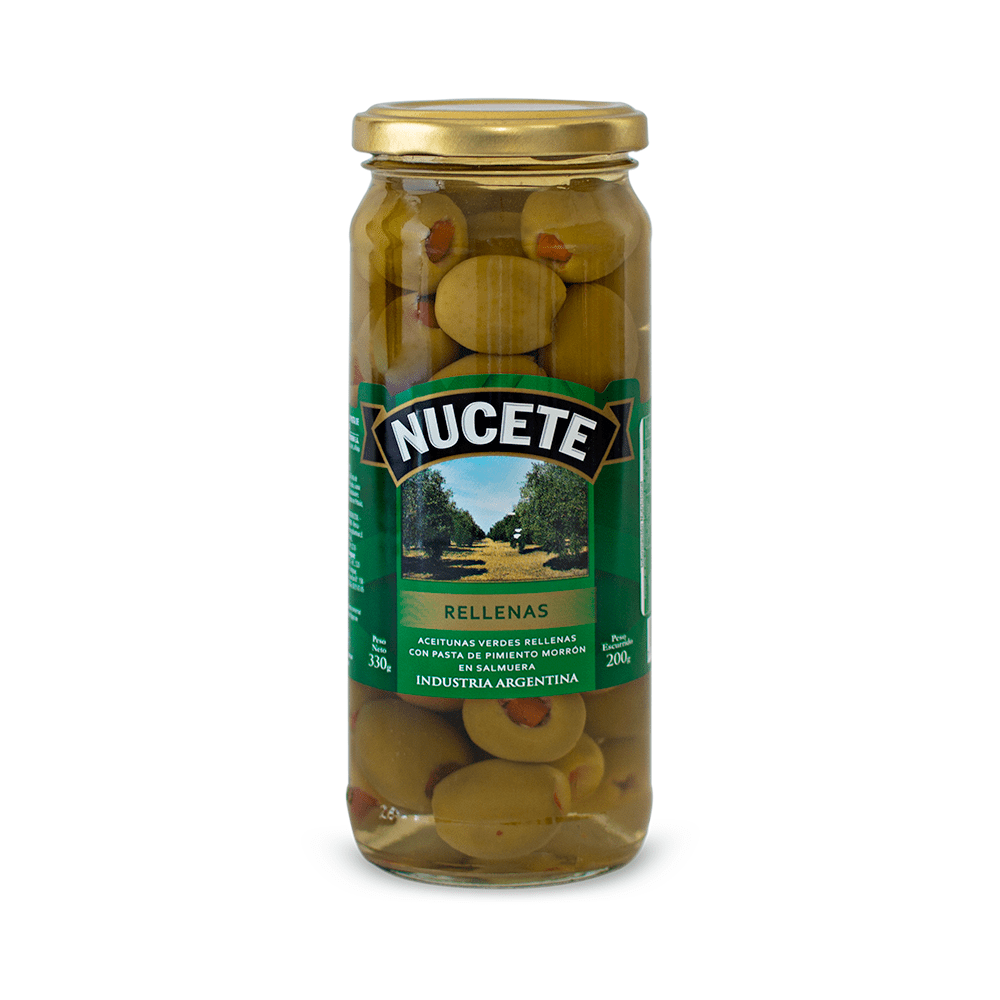 NUCETE ACEITUNA VERDE x330g RELL C/PIM
