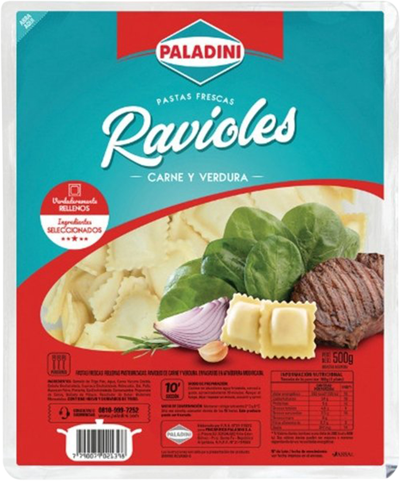 PALADINI RAVIOLES x500g CARNE-VERDURA