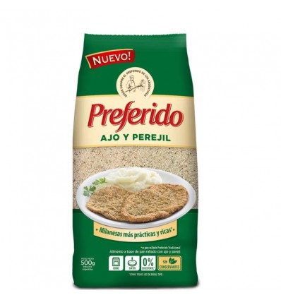 PREFERIDO PAN RALLADO x500g AJO/PER