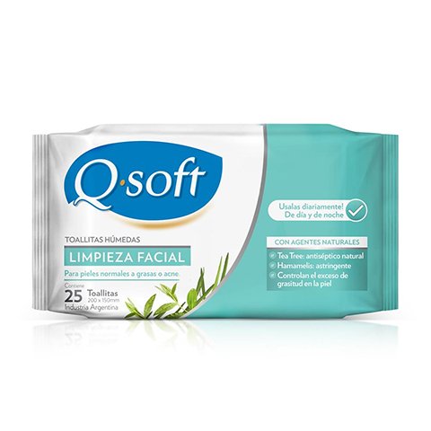 Q-SOFT TOALLAS HUM x25u LIMP FACIAL