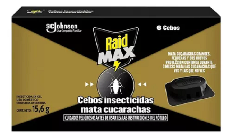 RAID MAX CEBOS CUCARACHAS x15.6g
