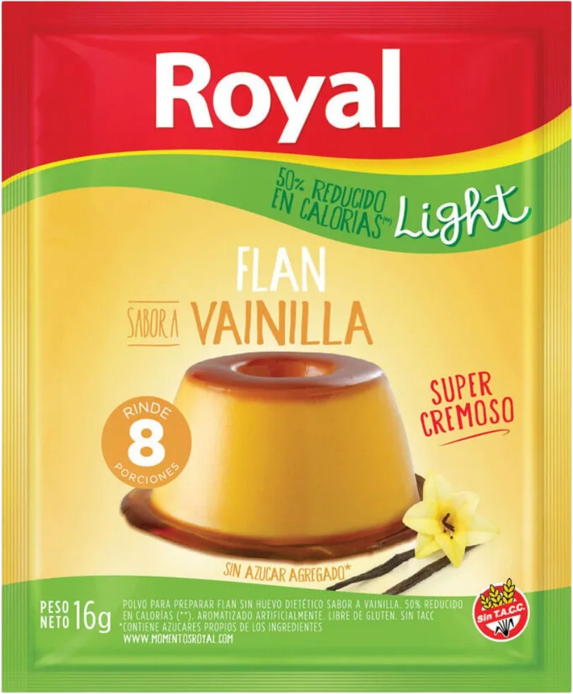 ROYAL FLAN x16g VAINILLA LIGHT