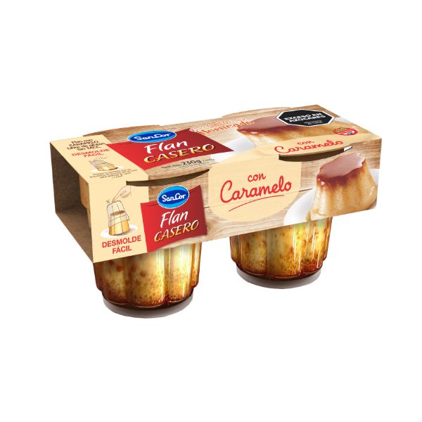 SANCOR FLAN CASERO x2u C/CARAMELO