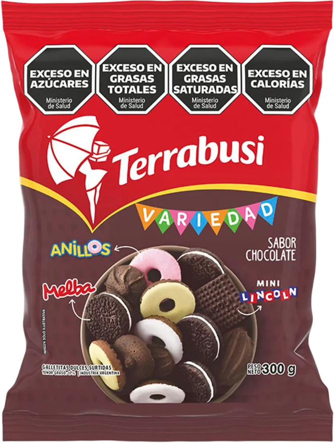 TERRABUSI GALLETA VARIEDAD x300g CHOCOLATE