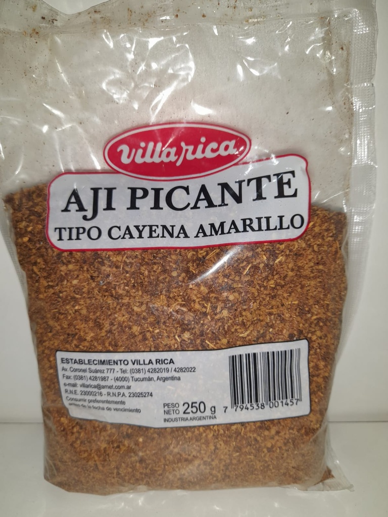 VILLA RICA AJI CAYENA x250g AMARILLO