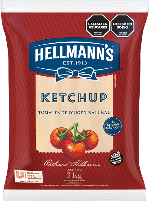 HELLMANNS KETCHUP x3KG