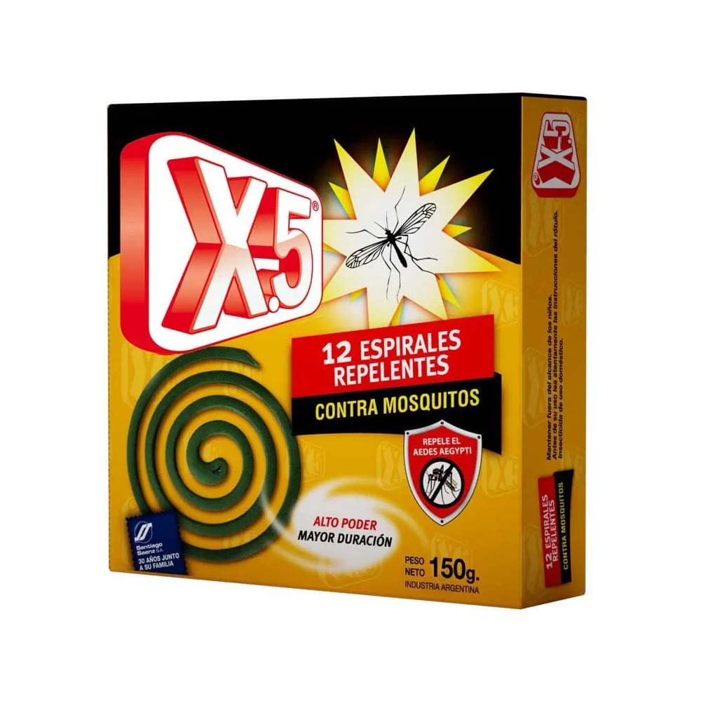 X5 ESPIRALES M/MOSQUITOS x12u