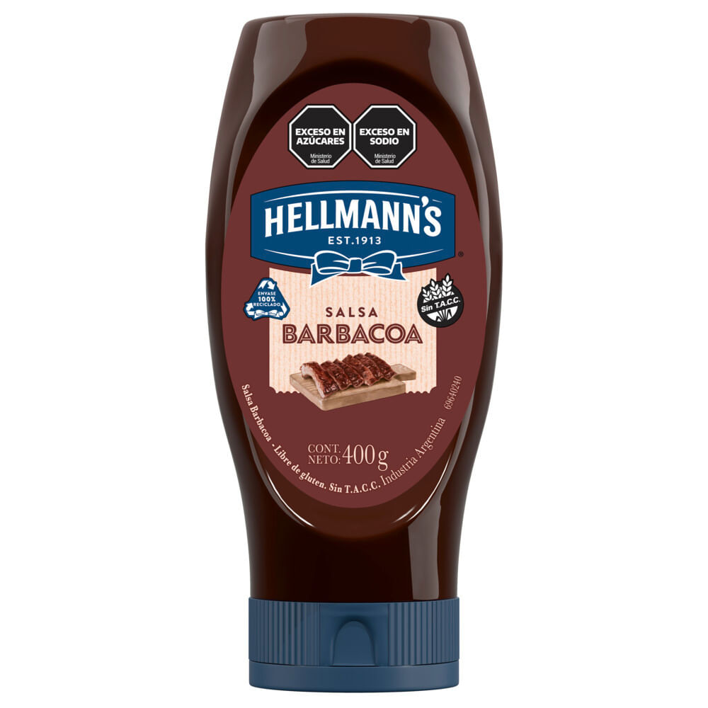 HELLMANNS SALSA BARBACOA x400g SQZ