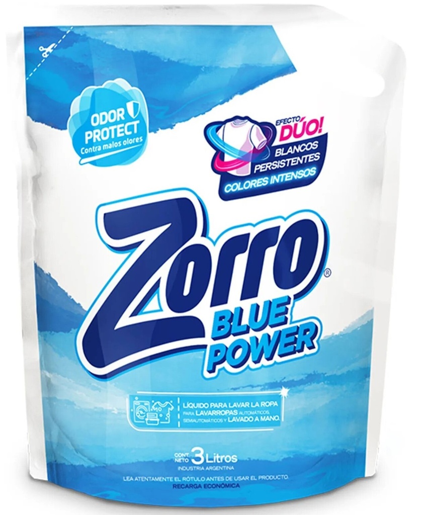 ZORRO JAB LIQUIDO x3L DP BLUEPOWER