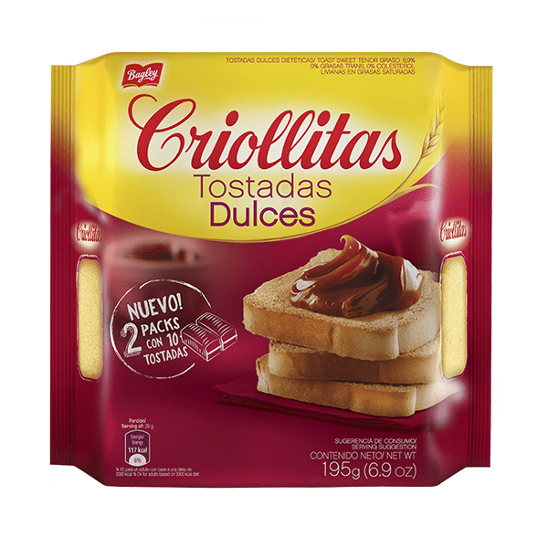 CRIOLLITAS TOSTADAS x200g DULCE