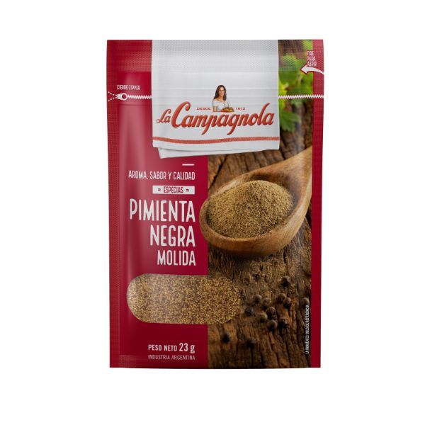 LA CAMPAGNOLA PIMIENTA NEG x23g MOL