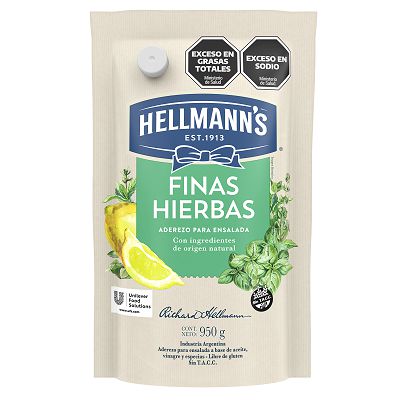 HELLMANNS ADEREZO FINAS HIERBAS x950g