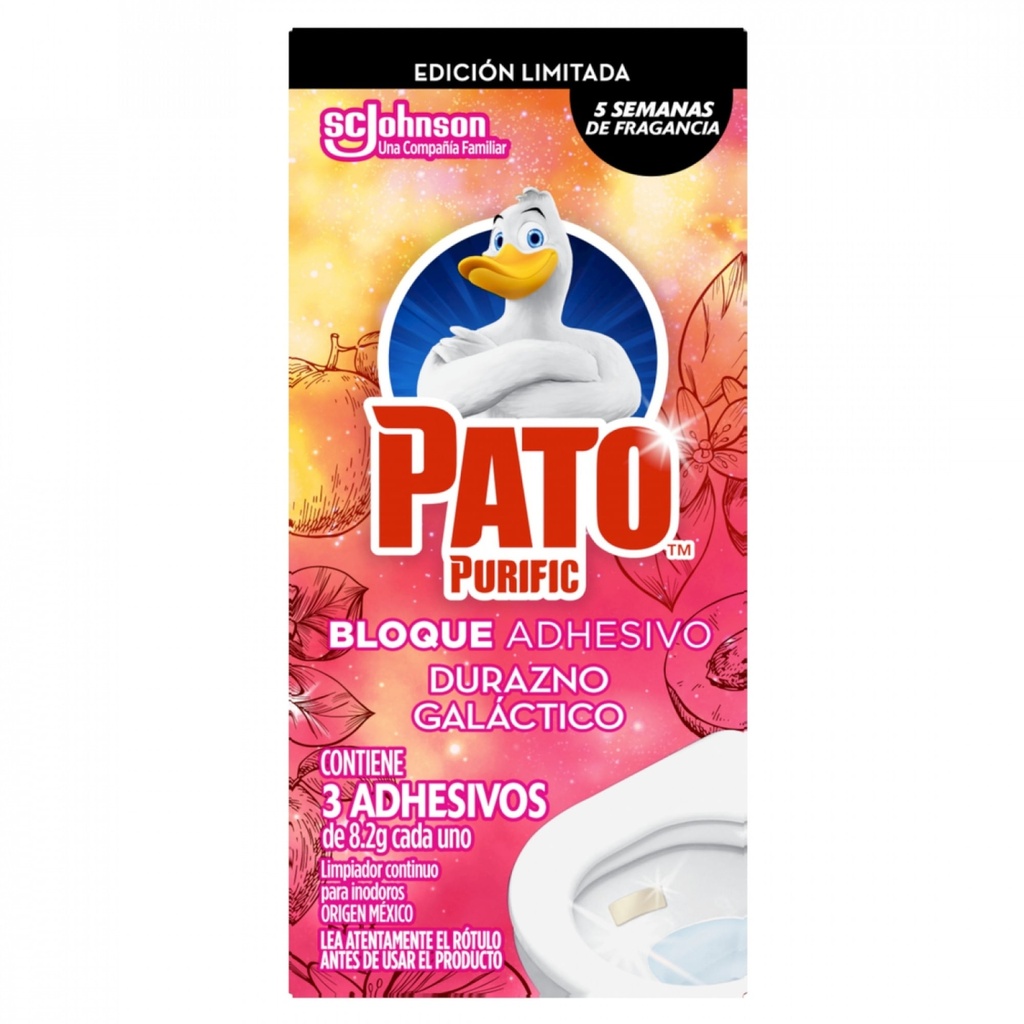 PATO BLOQUE ADHESIVO x24.6g DURAZNO