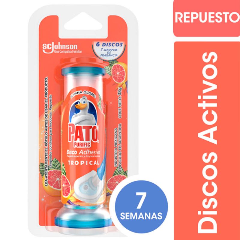 PATO DISCO ADHESIVO REP x36ml FLORES