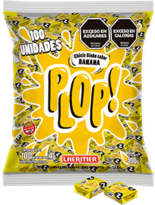 PLOP CHICLE BLISTER x400g BANANA