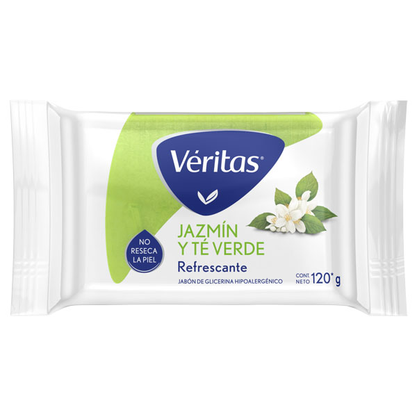 VERITAS JABON GLIC x120g JAZMIN-TE VERDE