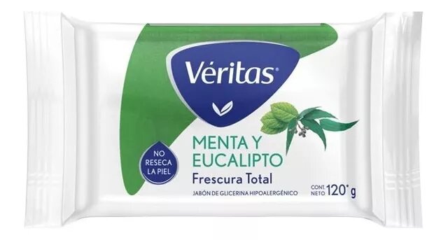 VERITAS JABON GLIC x120g MENTA-EUCAL