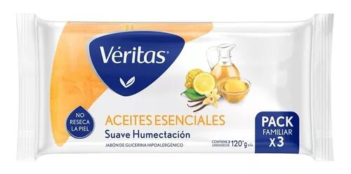 VERITAS JABON GLIC 3x120g AC ESENC