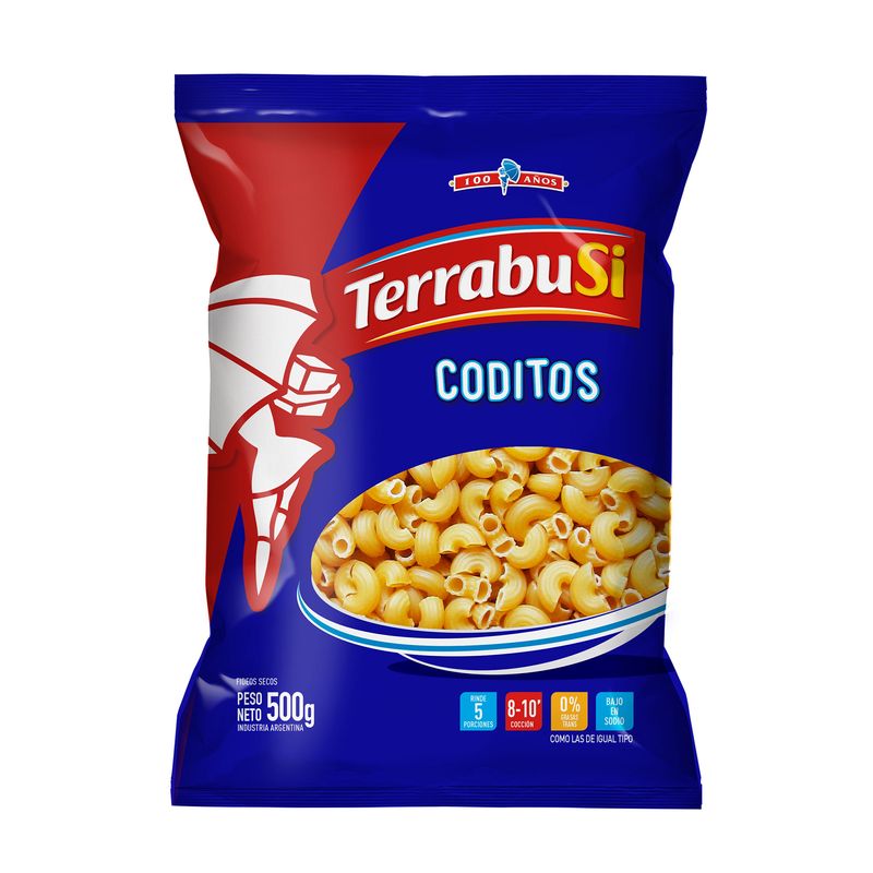 TERRABUSI FIDEO x500g CODITOS