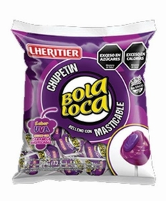 BOLA LOCA CHUPETIN x24u UVA