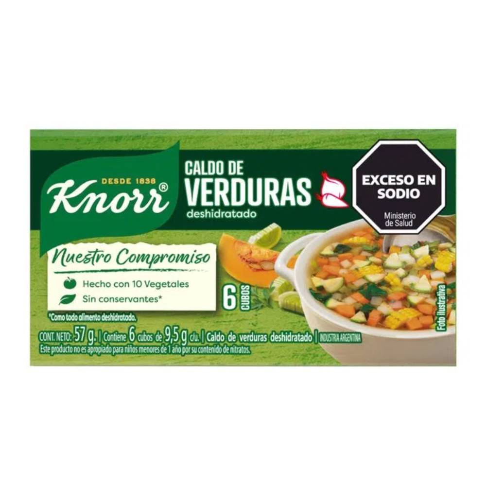KNORR CALDO CUBITO x6u VERDURA