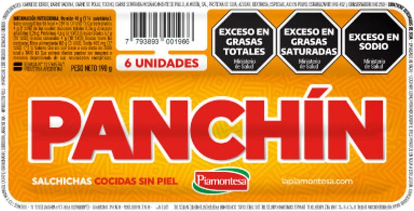 PANCHIN SALCHICHAS x6u