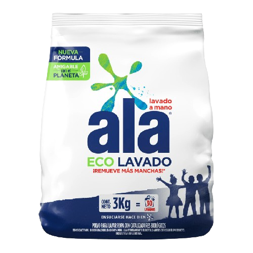 ALA JAB POLVO x3KG LAV MANO ECOLAV