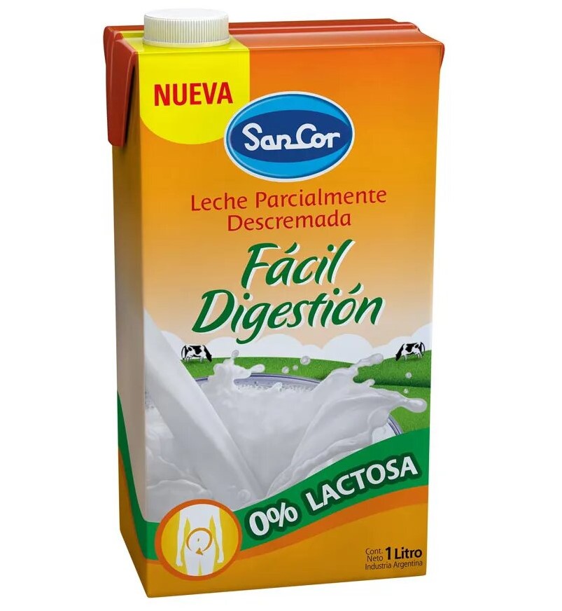 SANCOR LECHE 0% LACTOSA x1L