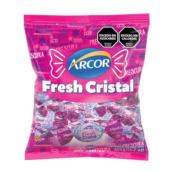 ARCOR CARAMELOS x405g FRESH CRISTAL