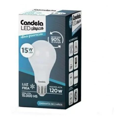 CANDELA LAMPARA LED 15w FRIA