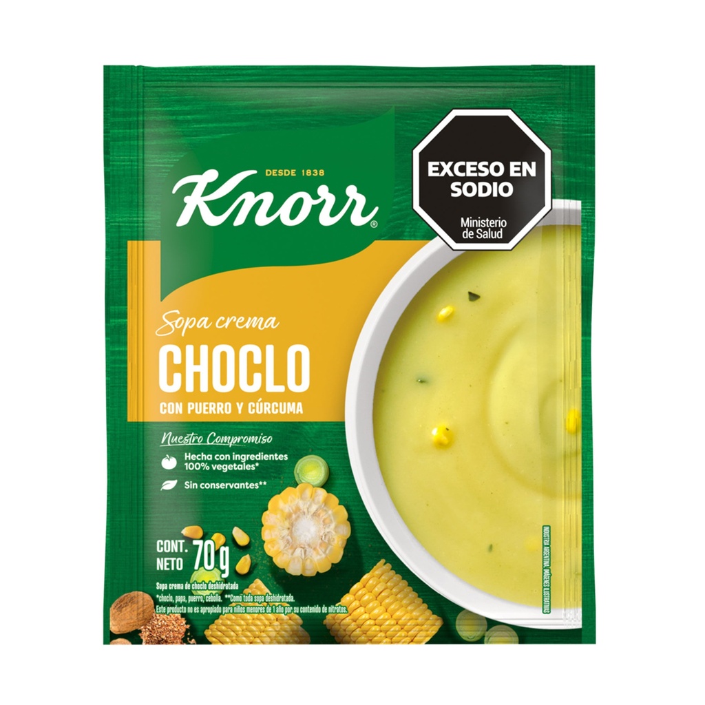 KNORR SOPA CR CHOCLO x70g C/PUERRO