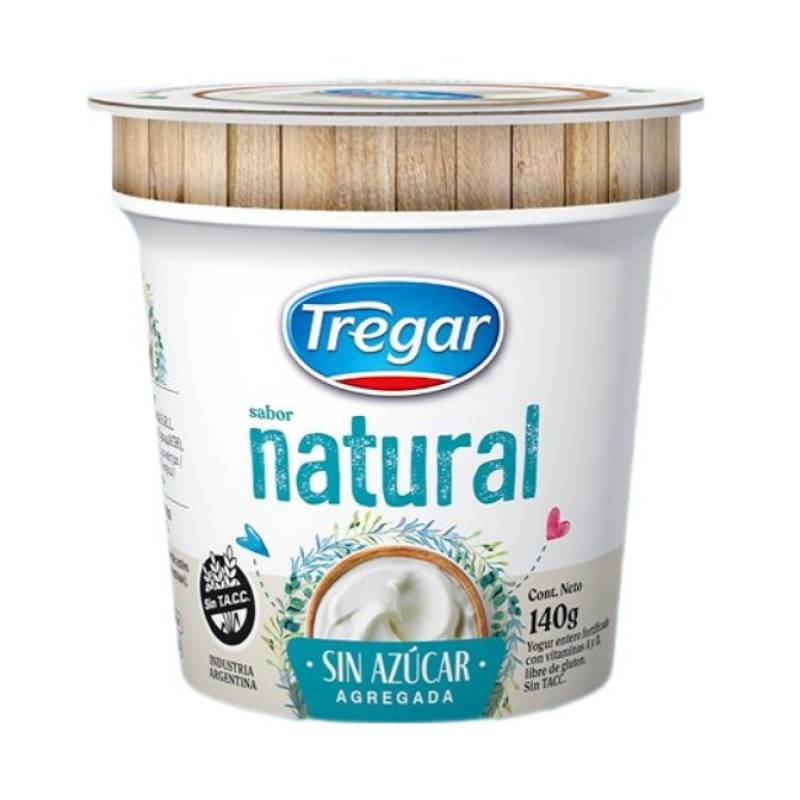 TREGAR YOGUR NATURAL x140g S/AZUCAR