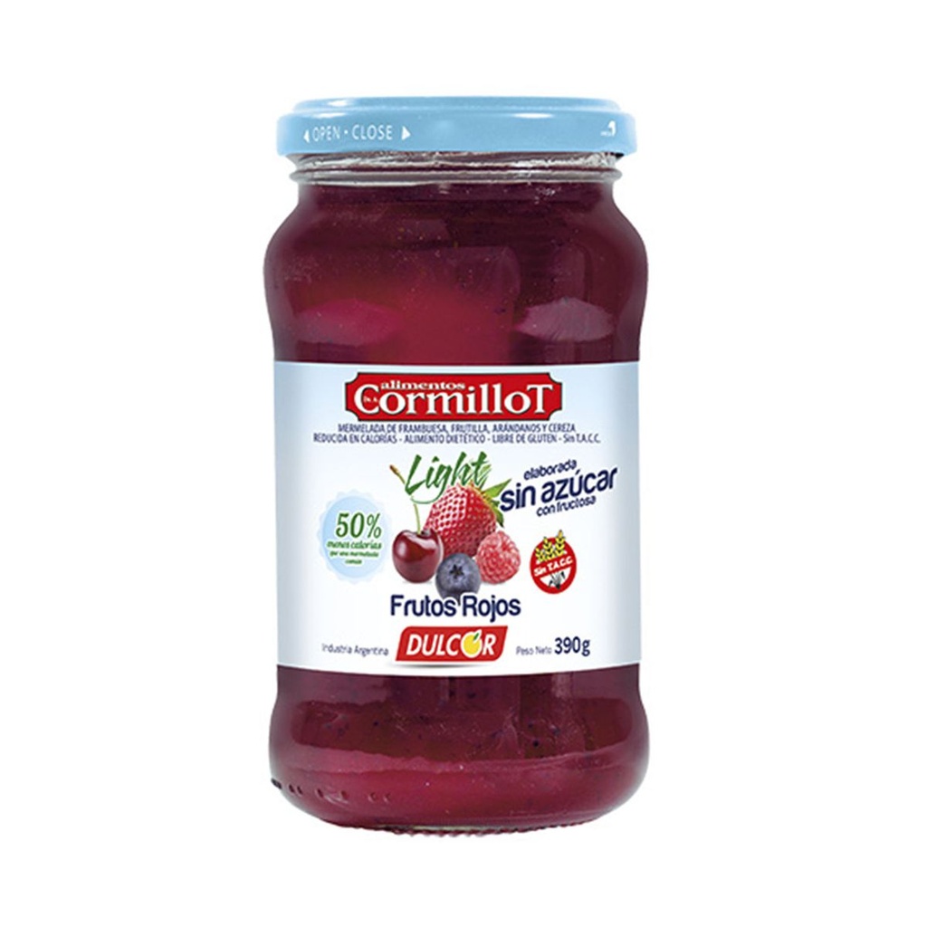 CORMILLOT MERMELADA x390g FRUTOS ROJOS