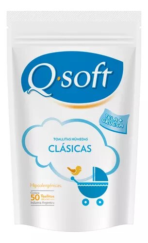 Q-SOFT TOALLAS HUM x50u DP CLASICO