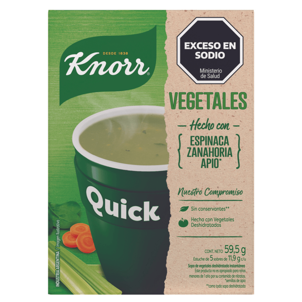 KNORR SOPA QUICK VEGETALES x59.5g APIO