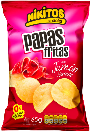 NIKITOS PAPAS FRITAS x65g JAMON SERR
