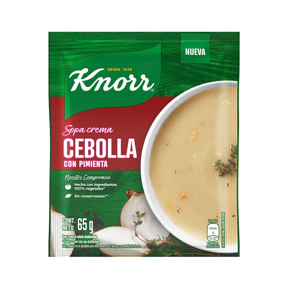 KNORR SOPA CREMA x65g CEBOLLA