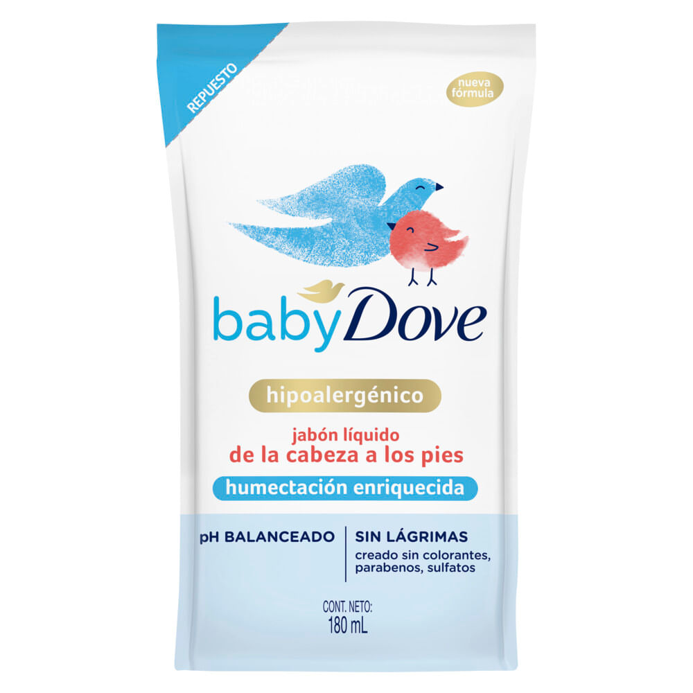 DOVE BABY JAB LIQ x180ml DP HUMECT ENR