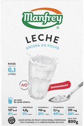 MANFREY LECHE POLVO x800g ENTERA