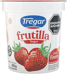 TREGAR YOGUR C/FRUTAS x160g FRUTILLA