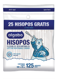 ALGABO HISOPOS ZIPPER x125u
