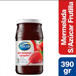 ARCOR MERMELADA S/AZUCAR x390g FRUTILLA
