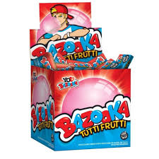 BAZOOKA CAJA CHICLE x120u TUTTI FRUTTI