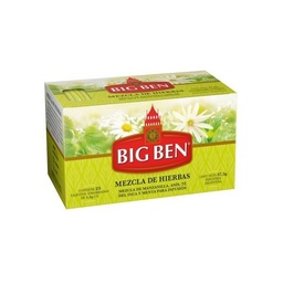 BIG BEN TE SAQUITO x25u MEZCLA HIERBAS